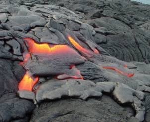 molten lava